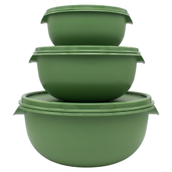 Picture of 3pc Bowl Set & Lids - Bamboo (1.25lt, 2.5lt, 5lt)