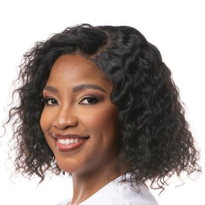 Picture of Tshidi - 10'' Deep Wave Bob 4x4 Wig