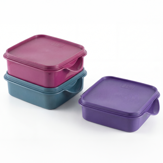 Picture of (2) Lunchboxes 1.5Lt Cherry & Teal + Violet Free