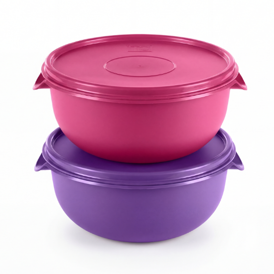 Picture of (2) Bowls with Lid 1,25Lt Petunia & Violet