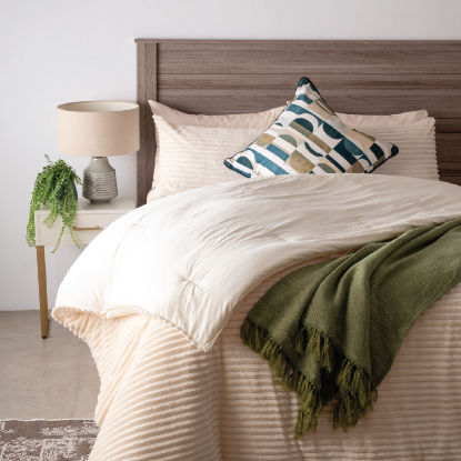 Picture of Amara Comforter Set 3pc-Cream-Super King-260X220cm
